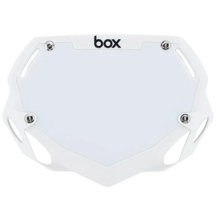 BOX Box Two Number Plate White – Small