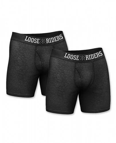 Boxer Loose Riders Brief Black paquete de 2