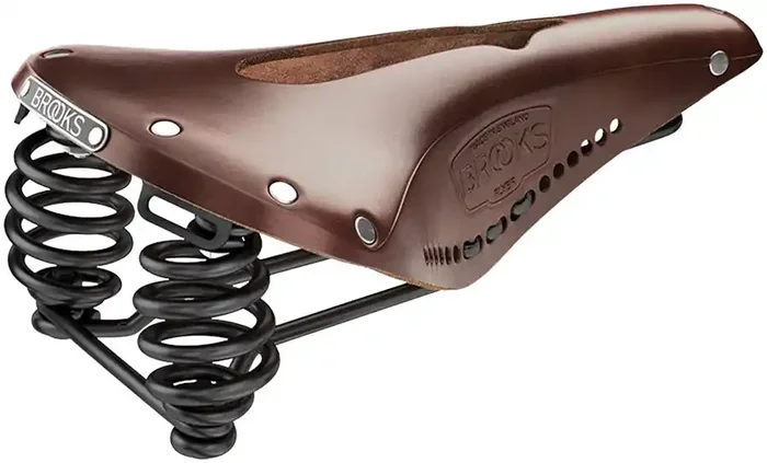 Brooks Flyer Saddle – Steel Antique Brown Carved