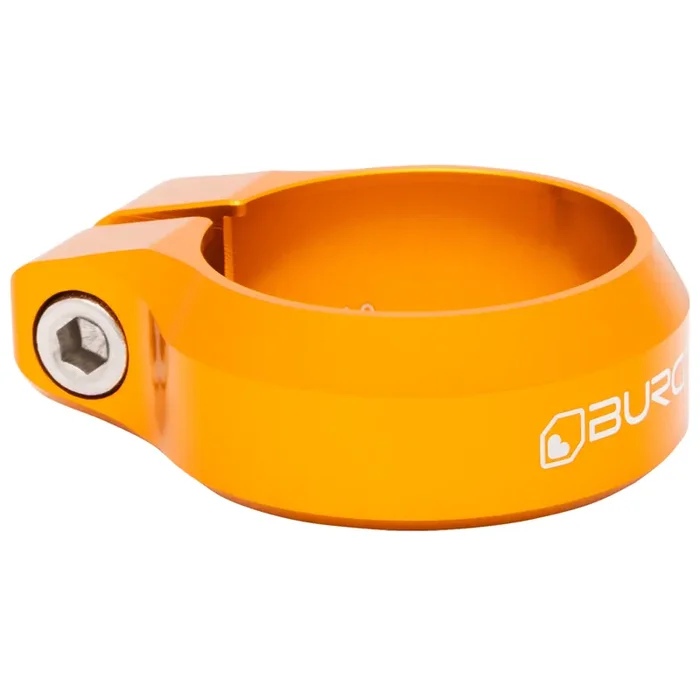 Burgtec Seat Clamp – 34.9mm Diameter – Iron Bro Orange