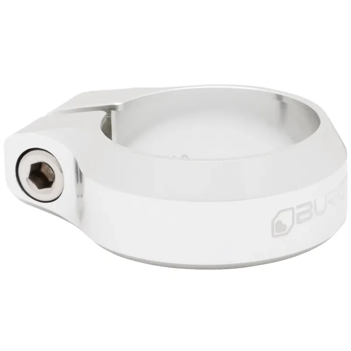 Burgtec Seat Clamp – 34.9mm Diameter – Rhodium Silver