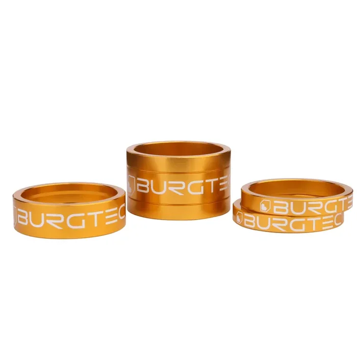 Burgtec Stem Spacer Kit – Bullion Gold Set/4
