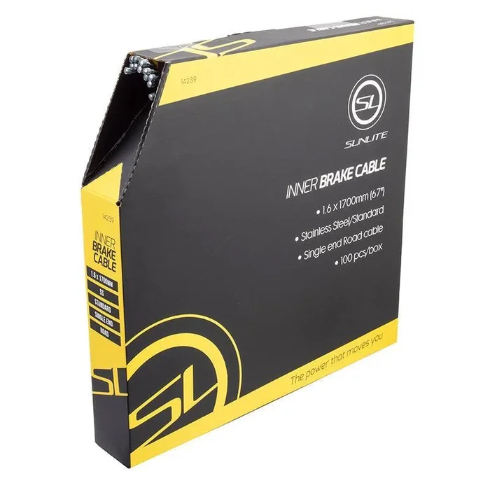 CABLE BRAKE SUNLT 1.6×1700 SS RD BXof100