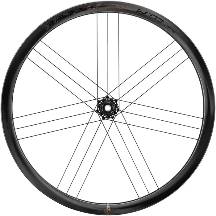 Campagnolo Bora Ultra WTO 35 C23 Front Wheel – 700c 12 x 100mm Center-Lock 2-Way Fit Carbon