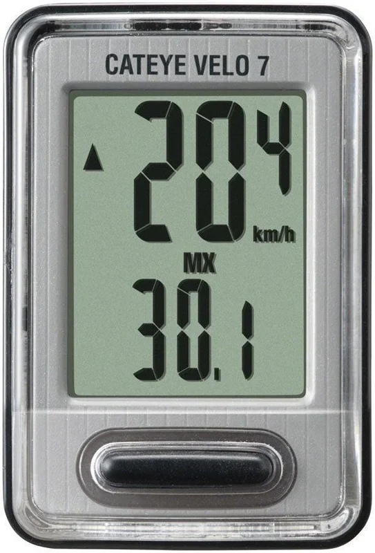 CatEye Velo 7 Bike Computer – Wired Black