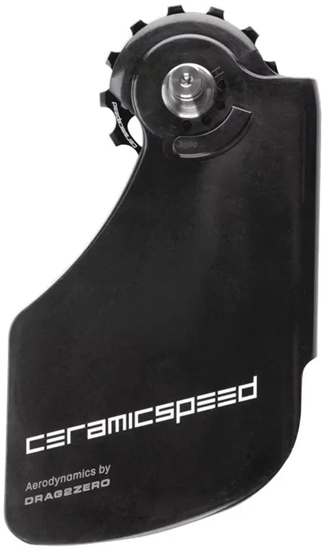 CeramicSpeed OSPW Pulley Wheel Aero System Shimano 9100/9150 8000 SS/8050 SS – Coated Races Alloy Pulley Carbon Cage BLK