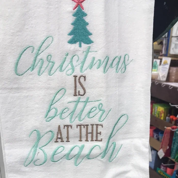 Christmas is Better Dish Towel