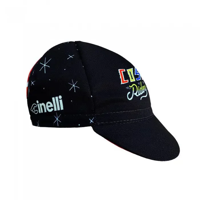 Cinelli Cycling Cap Mora Art Cosmic Riders Black