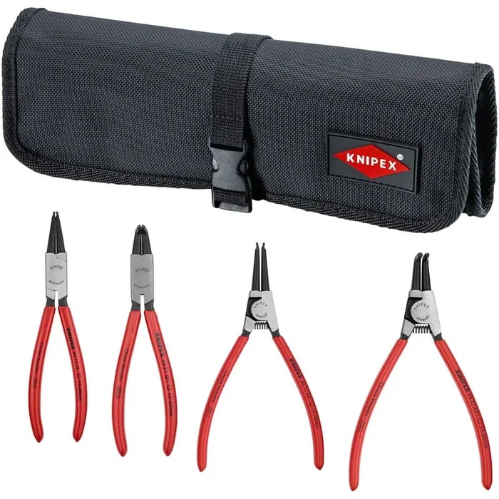 Circlip Pliers Set in Tool Roll – 4 Piece