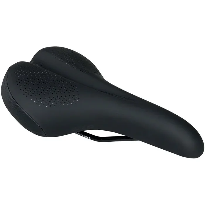 Comfort Saddle – Steel, Black, Wide