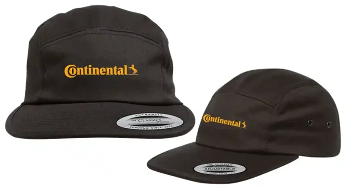 Continental 5 Panel Hat – Black