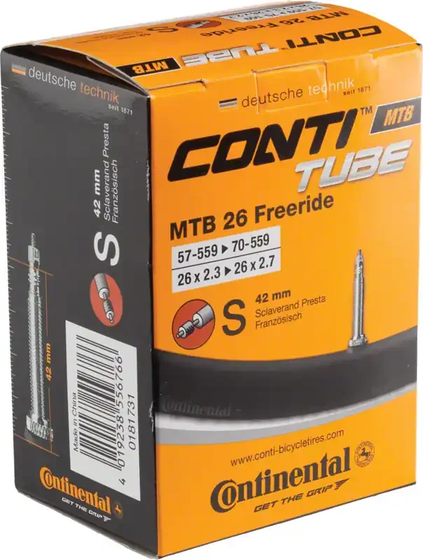 Continental Standard Tube – 26 x 2.3 – 2.7 42mm Presta Valve