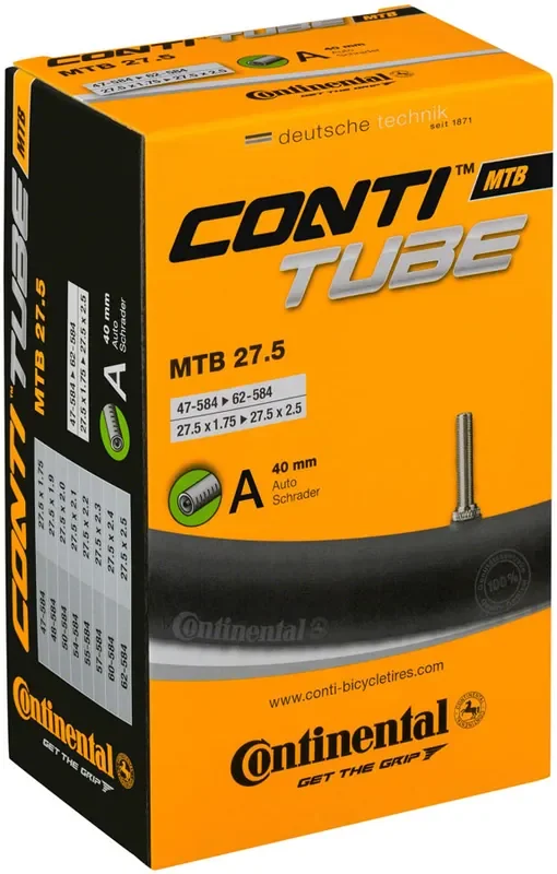 Continental Standard Tube – 27.5 x 1.75 – 2.5 40mm Schrader Valve