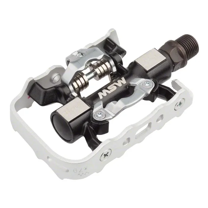 CP-100 Pedals – Single Side Clipless with Platform , Aluminum , 9/16″, Black/Silver