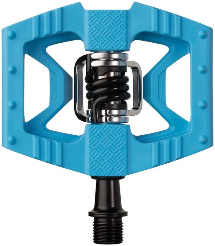 Crankbrothers Double Shot 1 Pedals – Dual Sided Clipless Platform Composite 9/16″ Blue