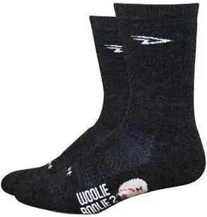 DeFeet Woolie Boolie 6″ D-Logo Socks 9.5-11.5 Charcoal