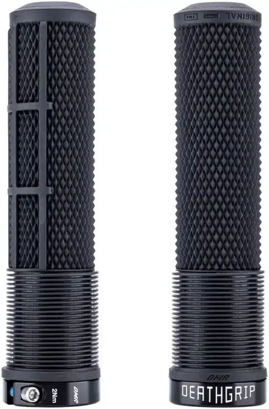 DMR DeathGrip 2 Flangeless Grips – Thin Lock-On Black