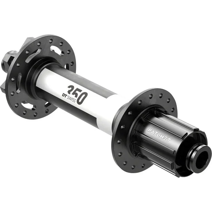 DT Swiss 350 Rear Hub – 12 x 197mm 6-Bolt HG11 MTN Black 32H 36pt