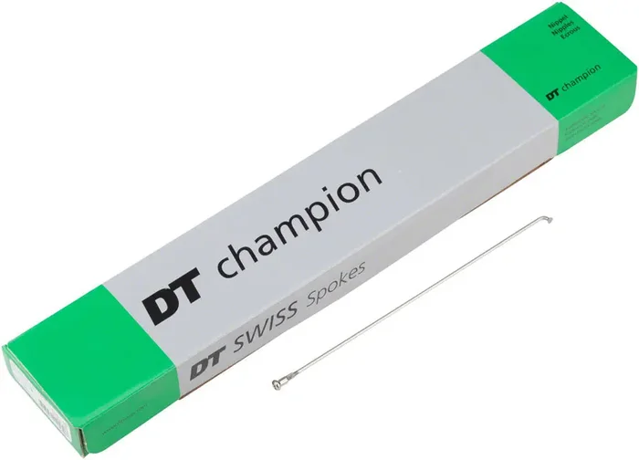 DT Swiss Champion Spoke 2.0mm 297mm J-bend Silver Box of 100
