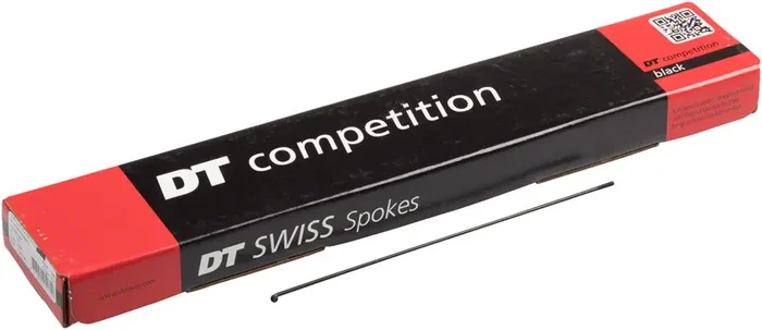 DT Swiss Competition Spoke 2.0/1.8/2.0mm 282mm J-bend Black Box of 100