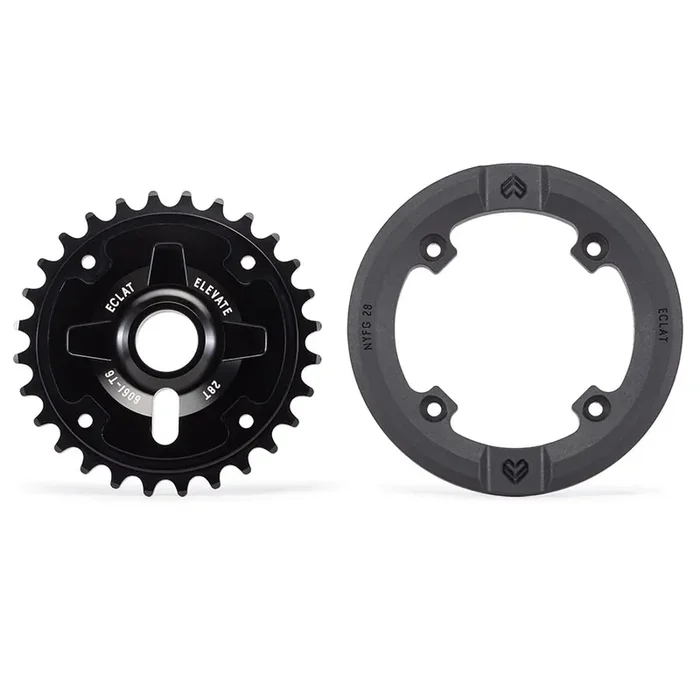 Eclat Elevate Guard Chainring Teeth 28 6061-T6 Aluminum Black