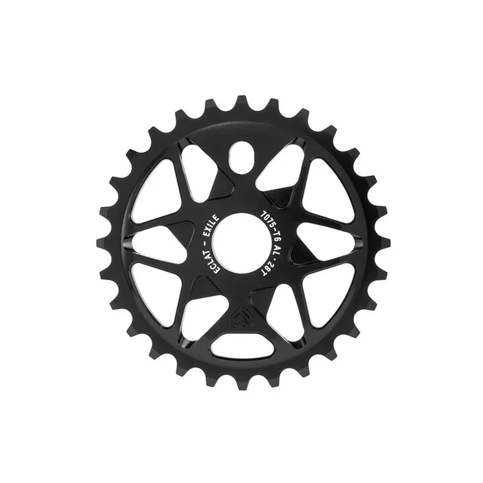 Eclat Exile Chainring Teeth 28 7075-T6 Aluminum Black
