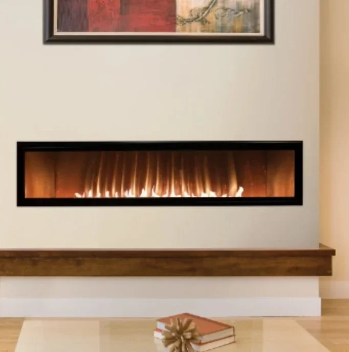Empire 60″ VFLB60FP90 Boulevard Linear Vent-Free Fireplace, LED Lighting