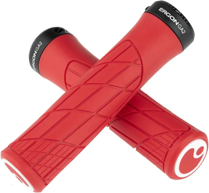 Ergon GA2 Grips – Risky Red Lock-On