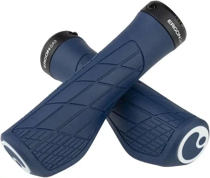 Ergon GA3 Grips – Nightride Blue Lock-On Small