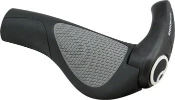 Ergon GP2 Grips – Black/Gray, Lock-On, Small