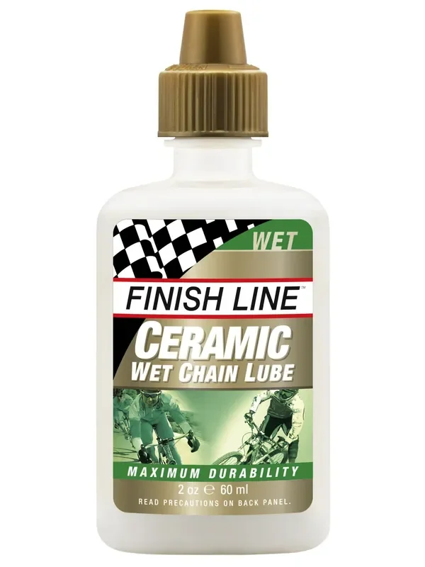 Finish Line Ceramic Wet Bike Chain Lube – 2oz Drip