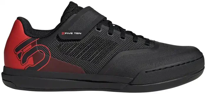 Five Ten Hellcat Pro Mountain Clipless Shoes – Mens Core BLK/Core BLK/Red 11.5