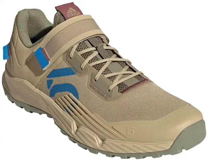 Five Ten Trailcross Mountain Clipless Shoes – Mens Beige Tone/Blue Rush/Orbit Green 6