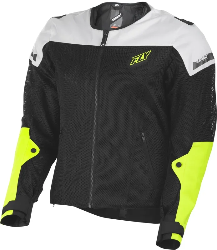 FLY RACING Flux Air Mesh Jacket Black/Hi-Vis Sm