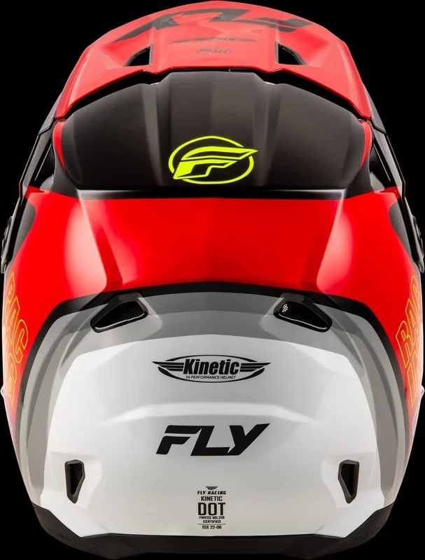FLY RACING Kinetic Rally Helmet Red/Black/White 2x
