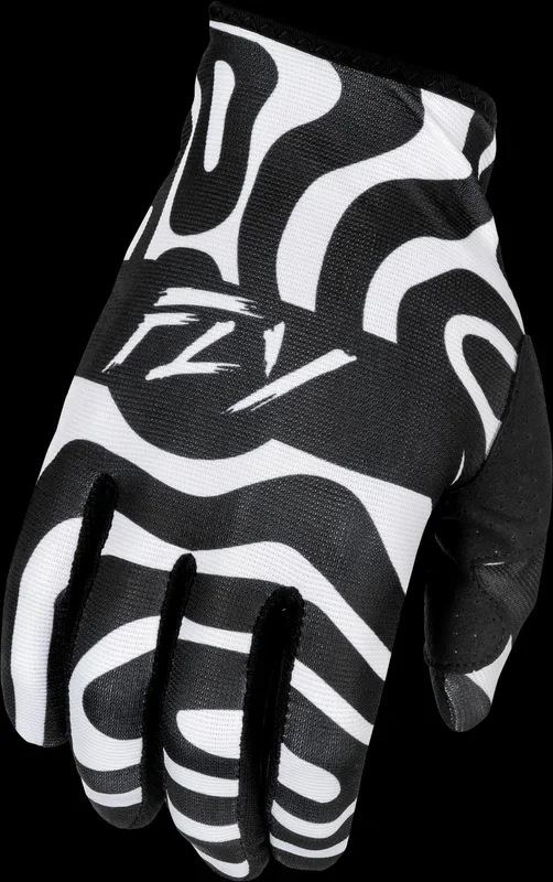 FLY RACING Lite Gloves Abyss White/Black 3x