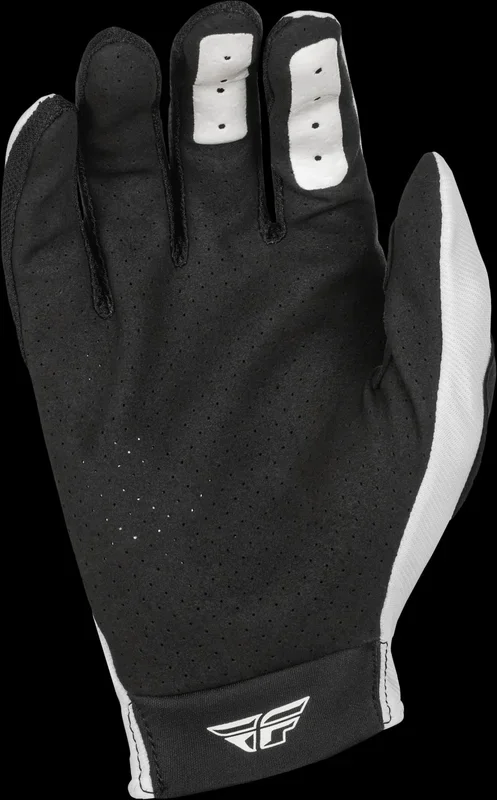 FLY RACING Lite Gloves White/Black Md