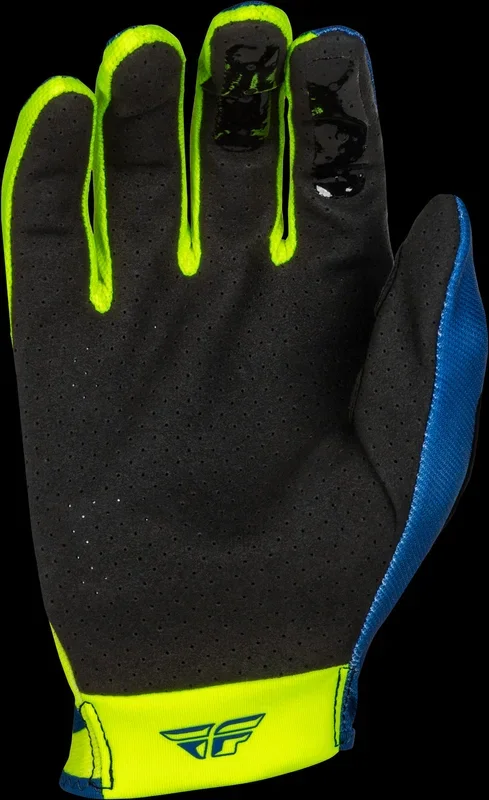 FLY RACING Lite Lancer Gloves Navy/Hi-Vis Lg