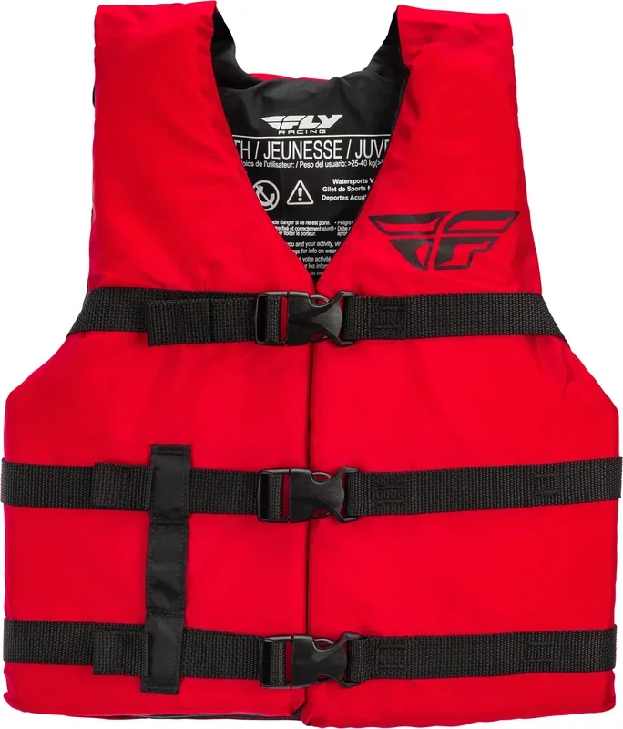 FLY RACING Youth Nylon Vest Red