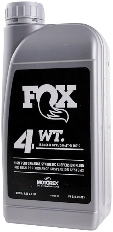 FOX 4wt Suspension Oil – 1 liter