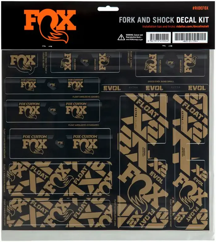 FOX Fork and Shock Decal Kit – Kash