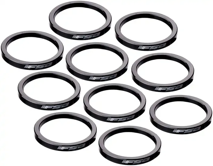 FSA Headset Spacer Kit 1.5 x 3mm 10-piece – Silver