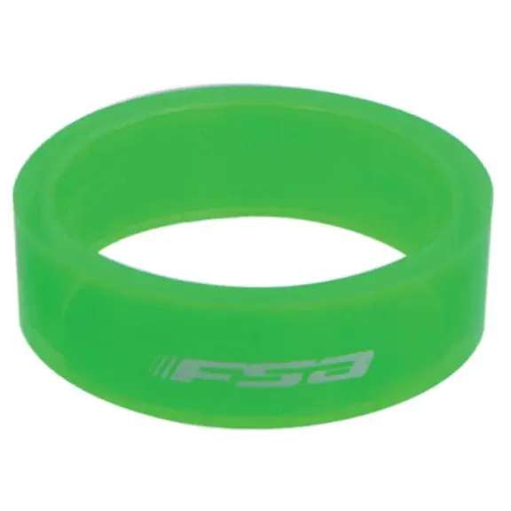 FSA PolyCarb Headset Spacer 1-1/8″x10mm Green 10/Count