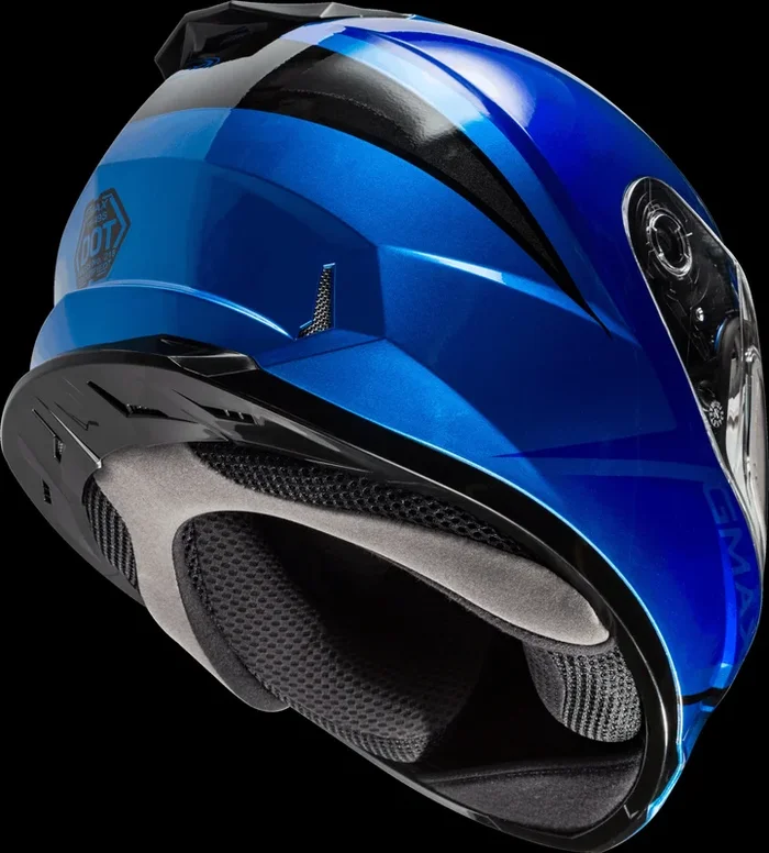 GMAX Ff-49s Full-Face Hail Snow Helmet Blue/Black Sm