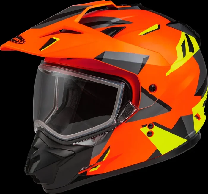 GMAX Gm-11s Ripcord Adventure Snow Helmet Matt Neon Org/Hi-Vis Sm