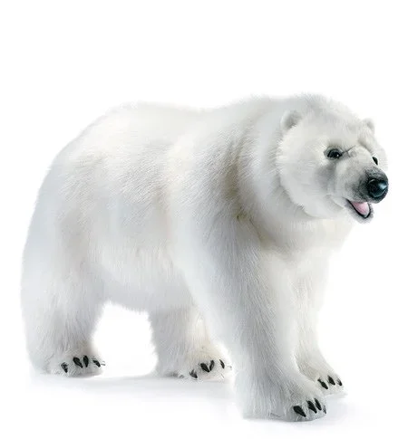 Hansa Mechanical POLAR BEAR STANDING Hansatronic Stuffed Animal Toy, 0192