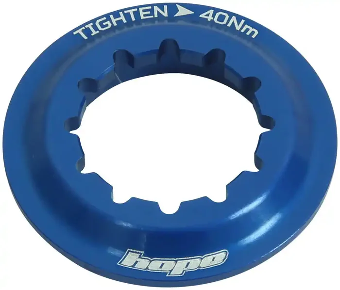 Hope Center Lock Disc Lockring – Blue