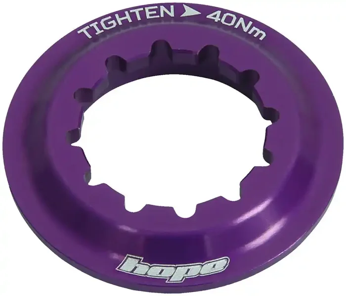 Hope Center Lock Disc Lockring – Purple