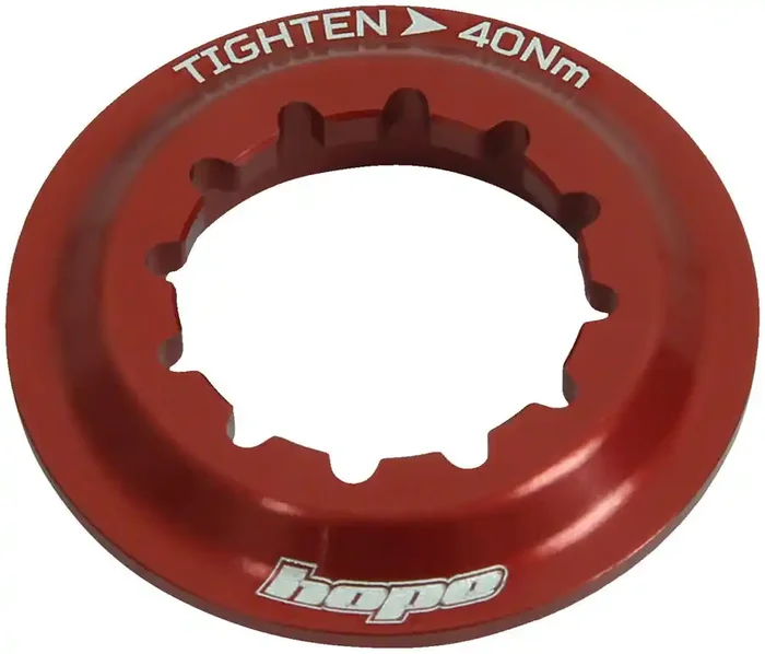 Hope Center Lock Disc Lockring – Red