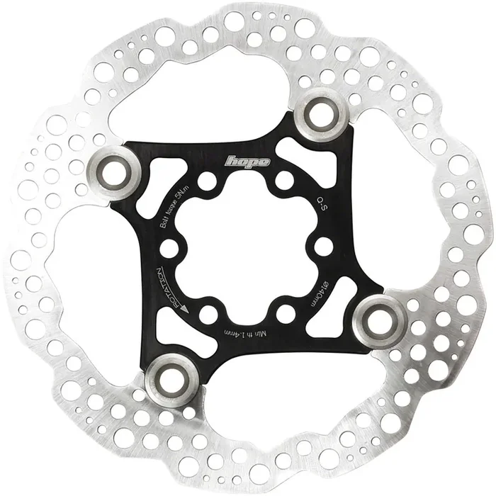 Hope Floating Disc Brake Rotor – 180mm 6-Bolt Black